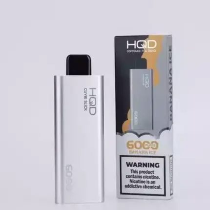 Factory Direct HQD Cuvie Slick 6000 Puffs Banana Ice Free Shipping Australia 6000 Puffs Vape (3)