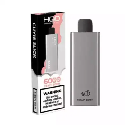 HQD Cuvie Slick Peach Berry Low MOQ 5% Nicotine 2025 Hot Sale Vape (4)