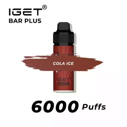 IGET Bar Plus Cola Ice 6000 Puffs E Cig Retail Online Store Disposable Vape KitRetail With 5% Nicotine (4)