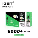 IGET Bar Plus Melon Ice Vape Kit Disposable Vape Pen Free Shipping Australia (2)