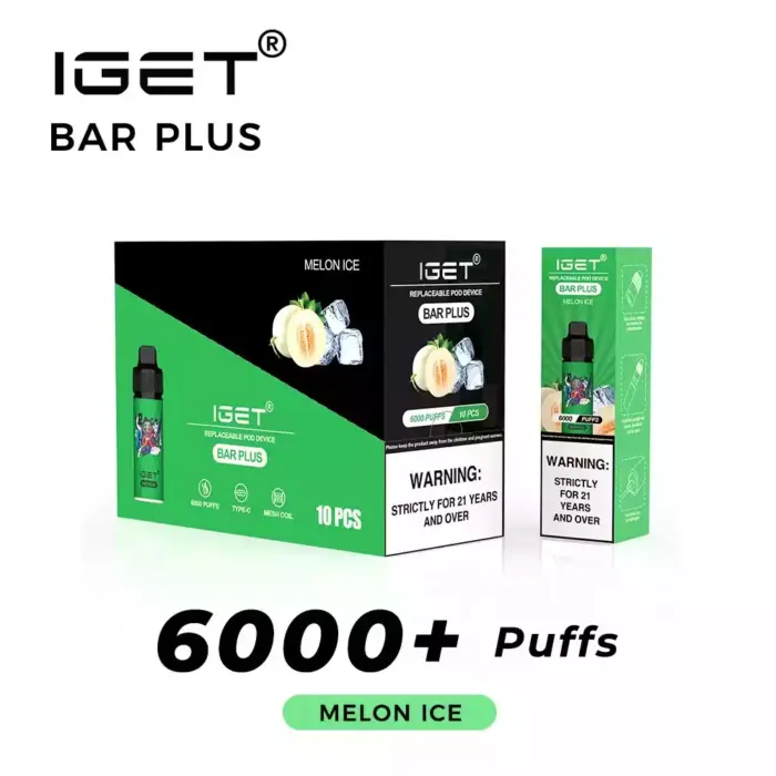 IGET Bar Plus Melon Ice Vape Kit Disposable Vape Pen Free Shipping Australia (2)