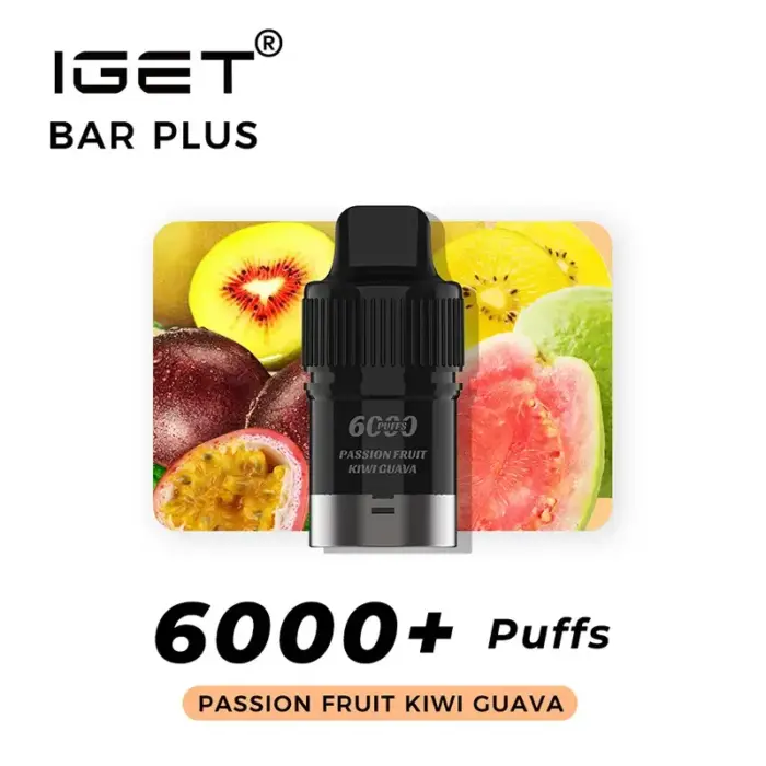 IGET Bar Plus Prefilled 6000 Puffs Replacement Pod Disposable Vape (10)