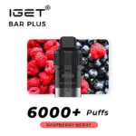 IGET Bar Plus Prefilled 6000 Puffs Replacement Pod Disposable Vape (12)