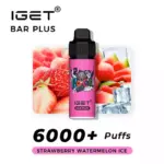 IGET Bar Plus Strawberry Watermelon Ice Original Factory Retail Low MOQ Disposable Vape Pen (3)