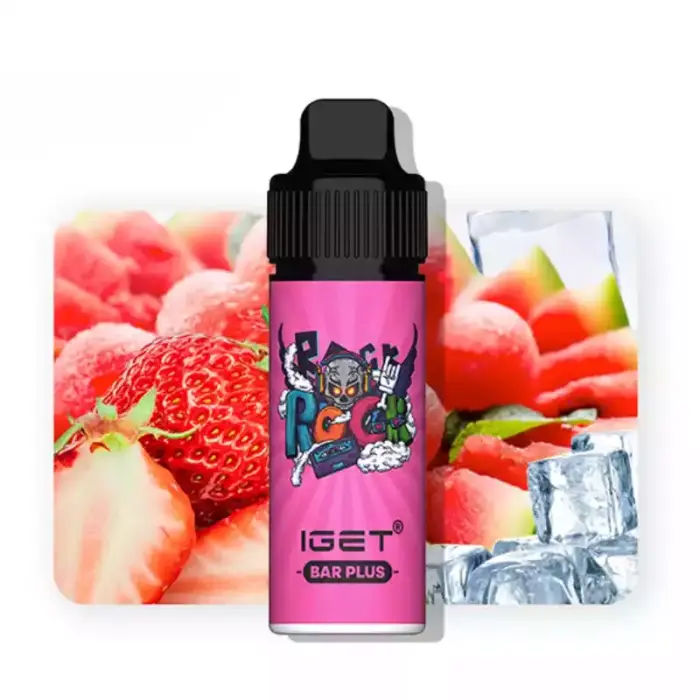 IGET Bar Plus Strawberry Watermelon Ice Original Factory Retail Low MOQ Disposable Vape Pen (4)