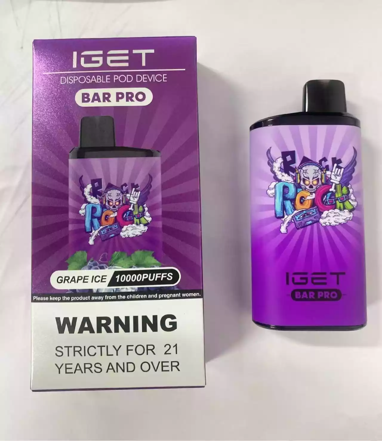 IGET Bar Pro Grape Ice Vape Pen 10000 Puffs Super High Quality Original Retail 2