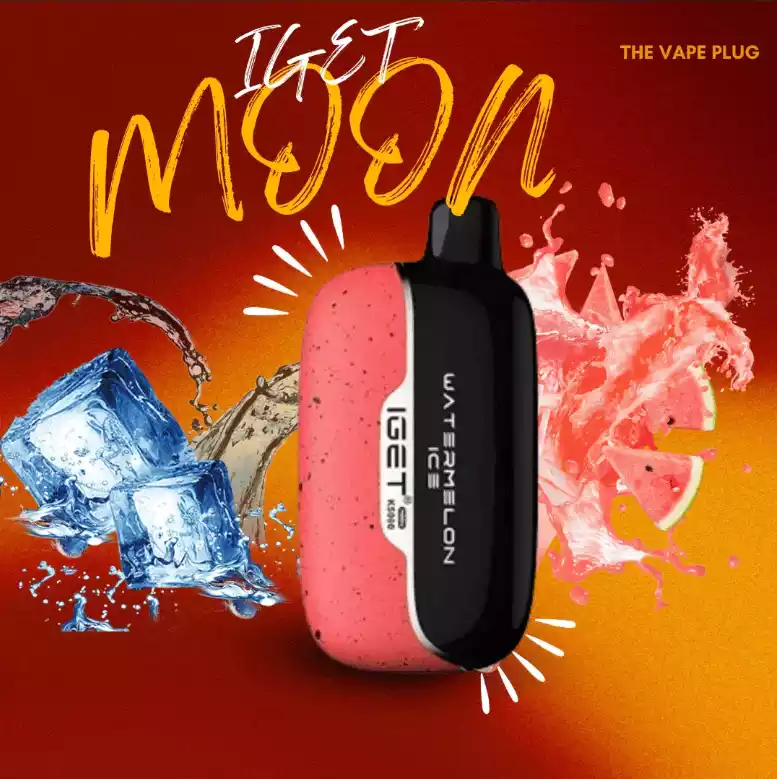 IGET Moon 5000 Puffs Watermelon Ice Disposable Vape for Sale High Quality Guaranteed 3