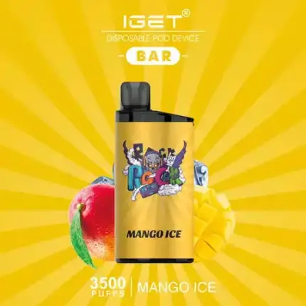 Iget Bar 3500 Puffs Banana Ice Retail Ready 5% Nicotine Disposable Vape Pen In Stock (5)