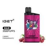 Iget Bar 3500 Puffs Cherry Pomegranate Hot Sale 2025 Disposable Vape Pen In Stock (1)