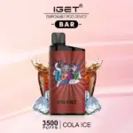 Iget Bar 3500 Puffs Cola Ice Great Taste In Stock Disposable Vape Pen (6)