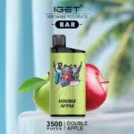 Iget Bar 3500 Puffs Double Apple High Quality Low MOQ Disposable Vape Pen (1)