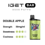 Iget Bar 3500 Puffs Double Apple High Quality Low MOQ Disposable Vape Pen (5)