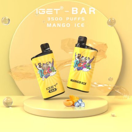 Iget Bar 3500 Puffs Mango Ice High Quality Fast Shipping Disposable Vape Pen (6)