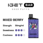 Iget Bar 3500 Puffs Mixed Berry Super High Quality Low MOQ Disposable Vape Pen (3)