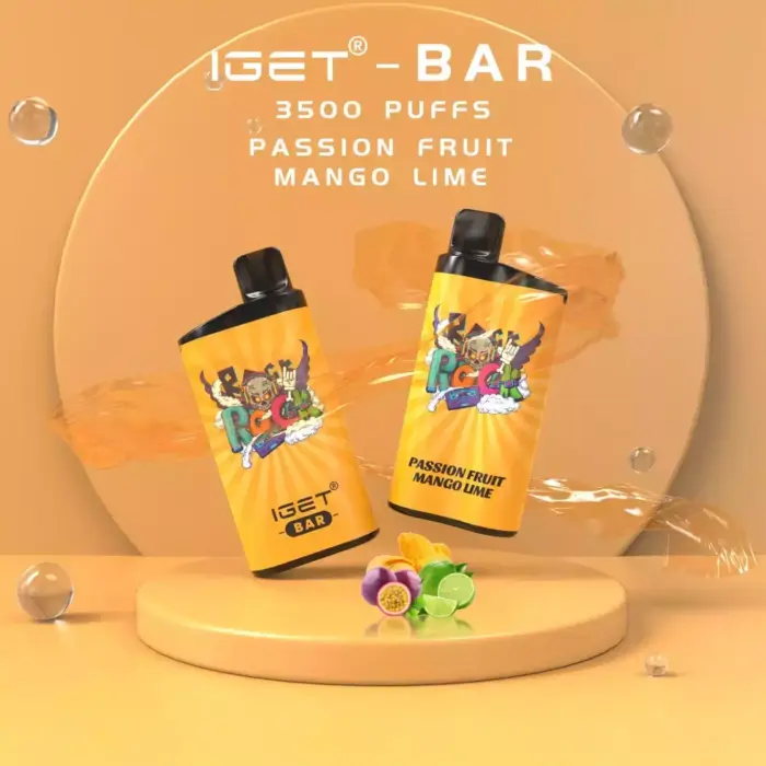 Iget Bar 3500 Puffs Passion Fruit Mango Lime Original 12ml Disposable Vape Pen (4)