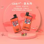 Iget Bar 3500 Puffs Passion Fruit Watermelon Juice Fast Shipping Original Disposable Vape Pen (4)