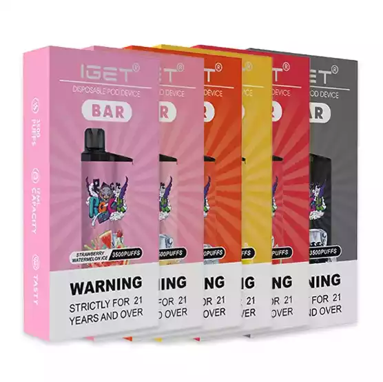 How to Order Iget Bar 3500 Puffs Strawberry Raspberry quickly (1)