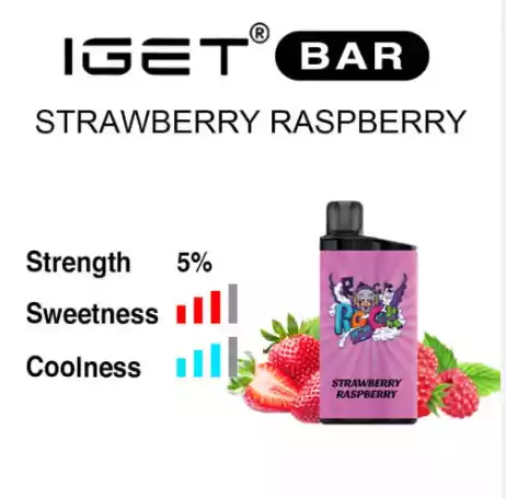 How to Order Iget Bar 3500 Puffs Strawberry Raspberry quickly (4)